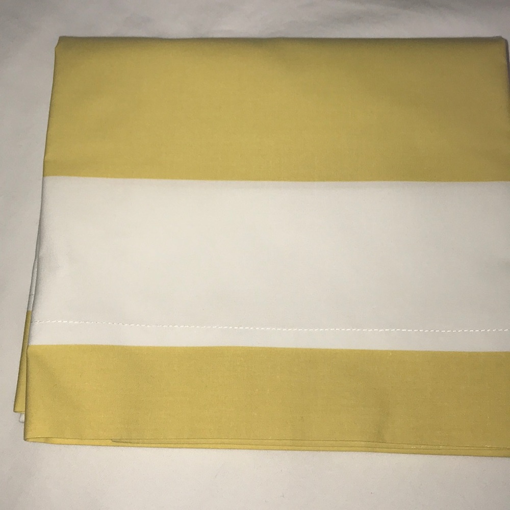 POTTERY BARN STANDARD SHAM YELLOW/GOLD ONLY ONE
